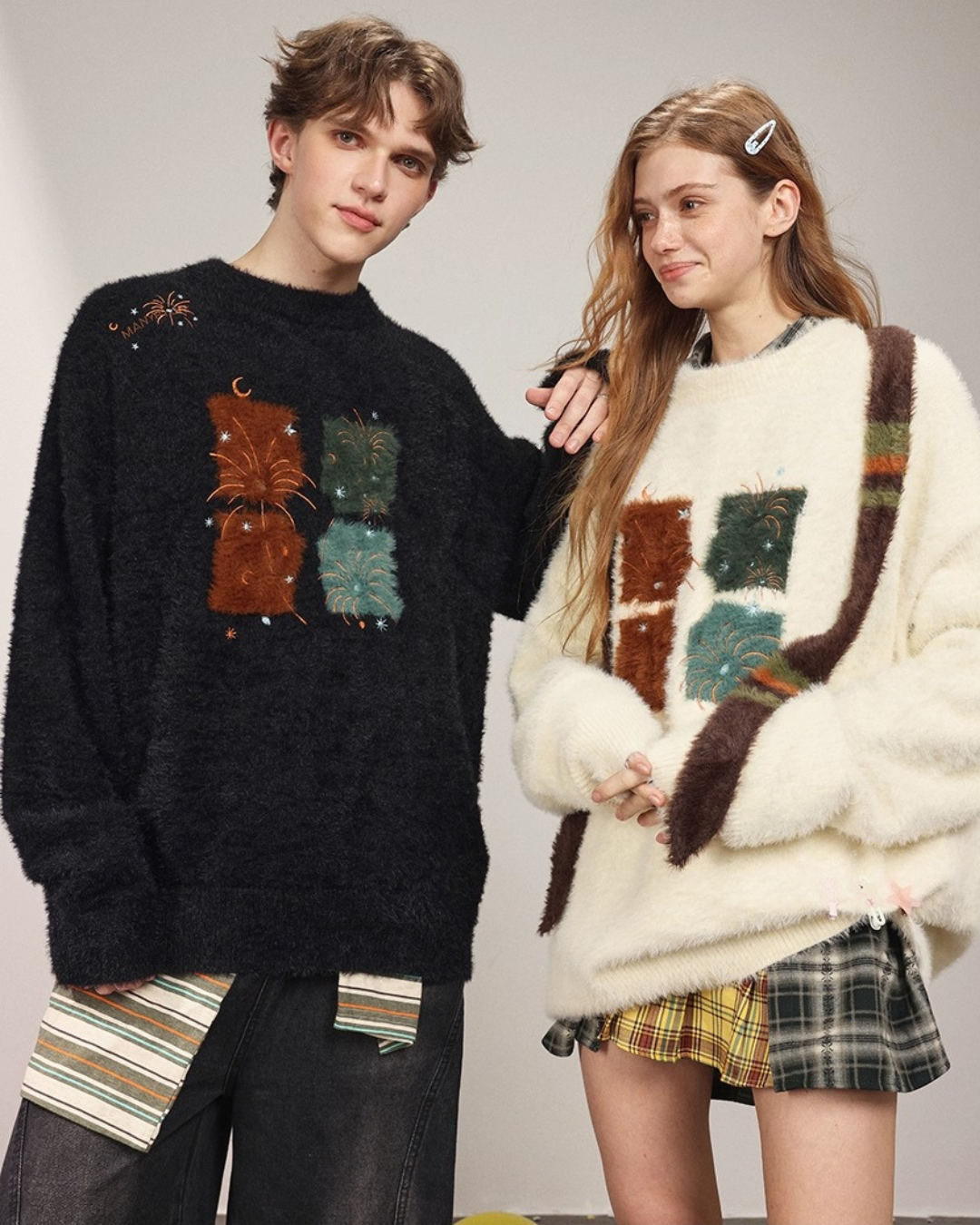 Firework Patch Knit Sweater