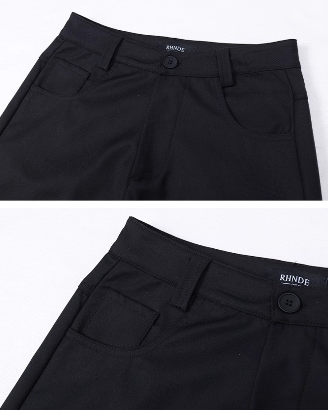 Solid Black Baggy Pants