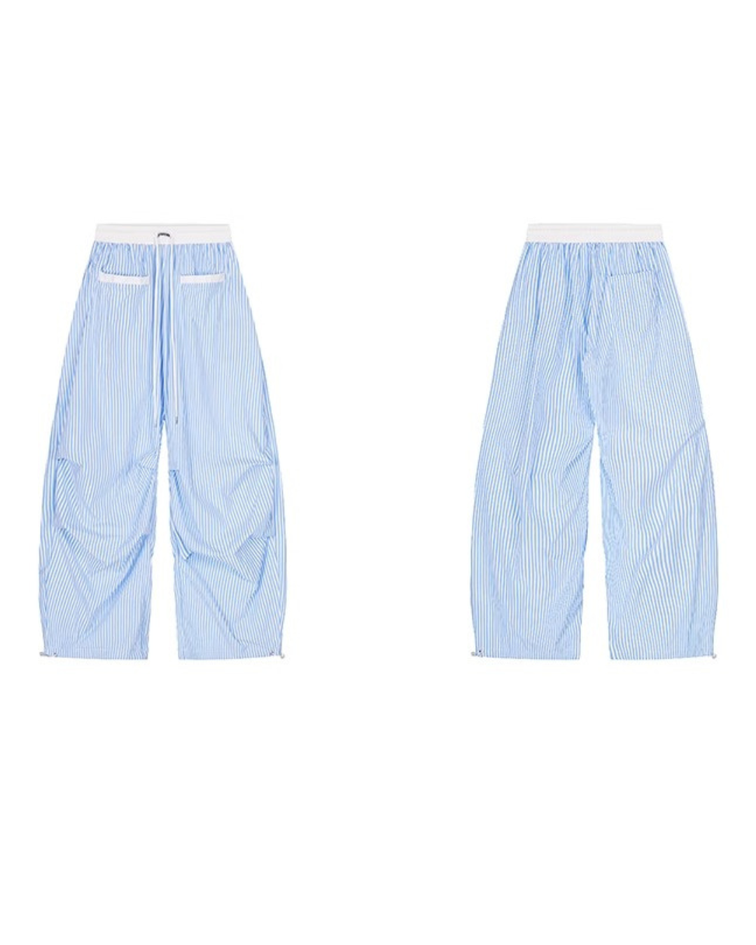 Wide Leg Stripe Shirt Pants