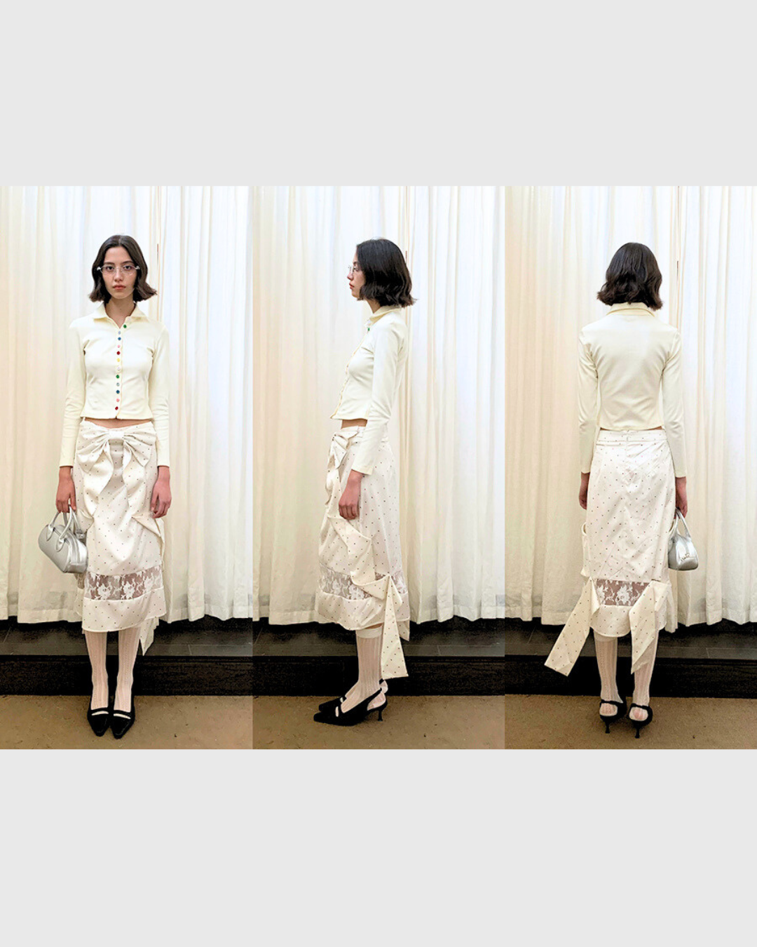 Elegant 3D Ribbon Skirt