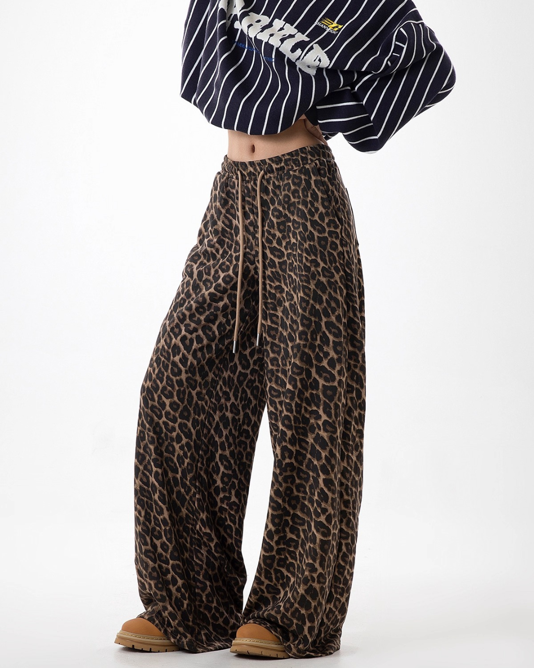 Bold Leopard Baggy Trousers