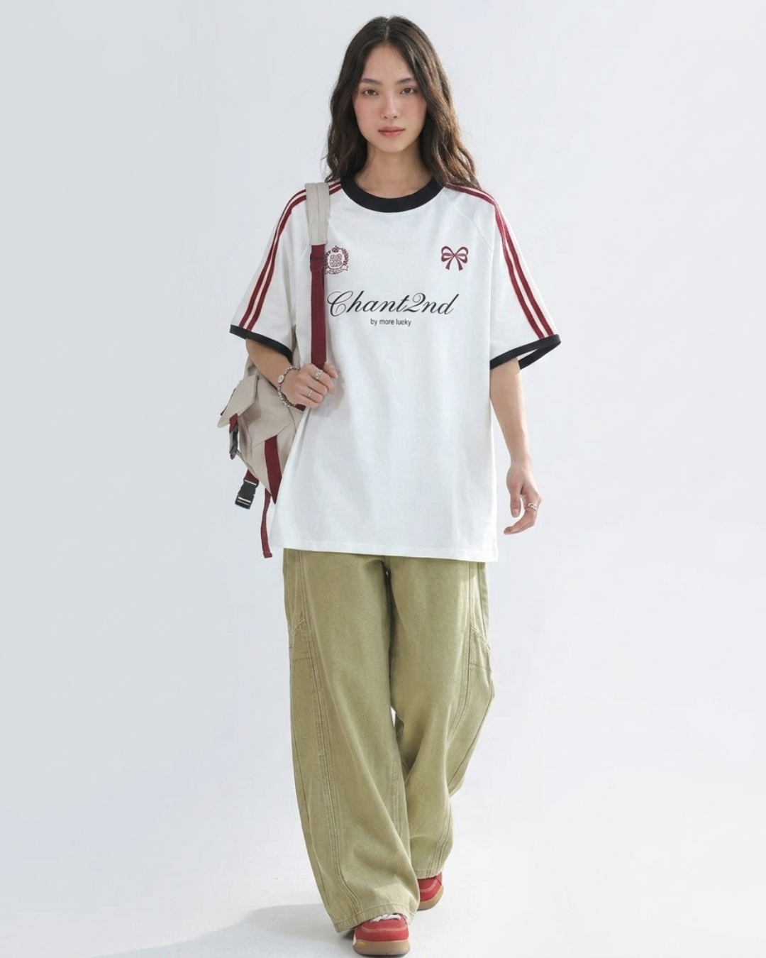 Bow Script Sporty Color Tee