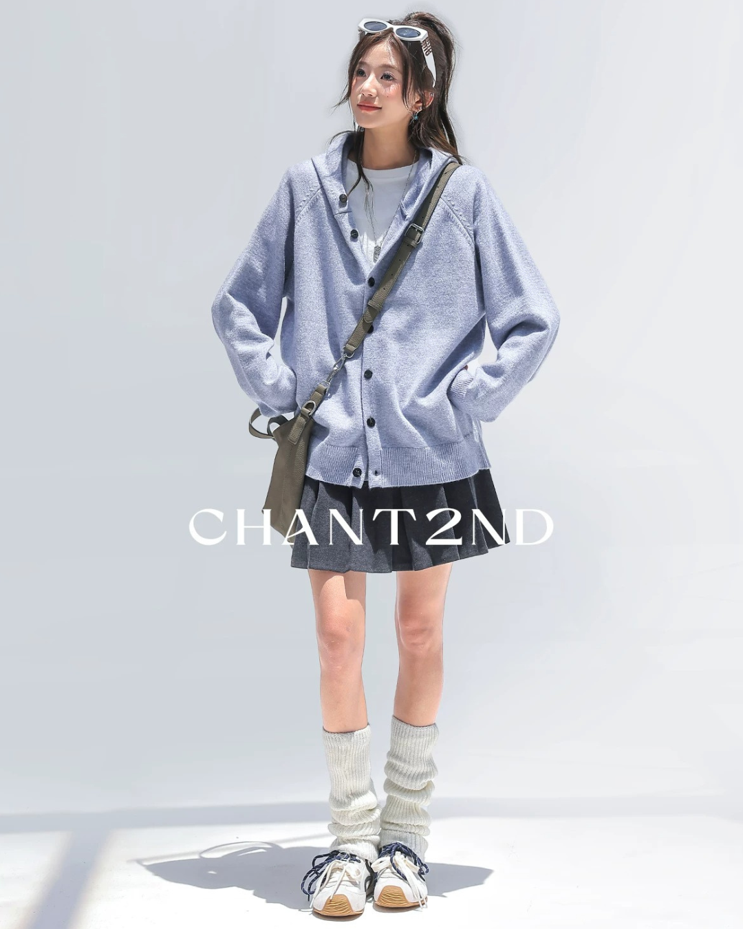 Melange Hooded Cardigan
