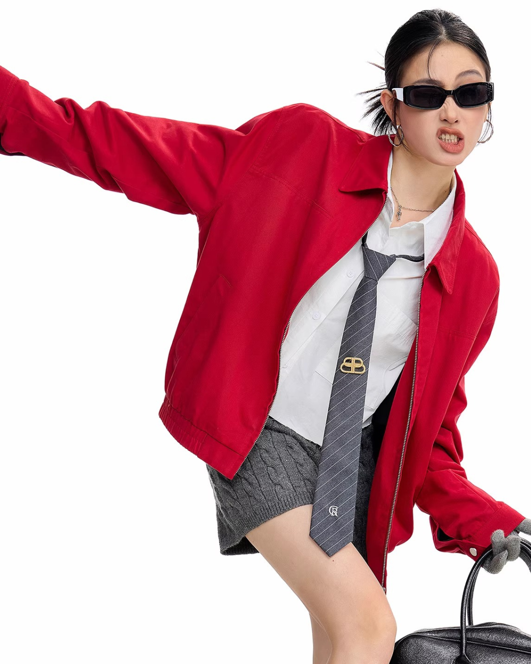 Oversized Harrington Jacket