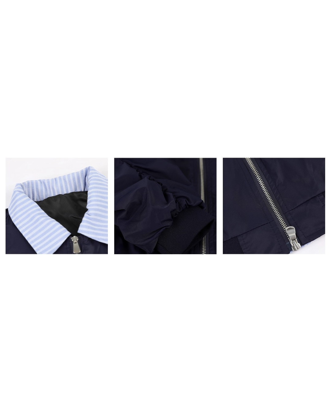 Preppy Collar Zip Blouson