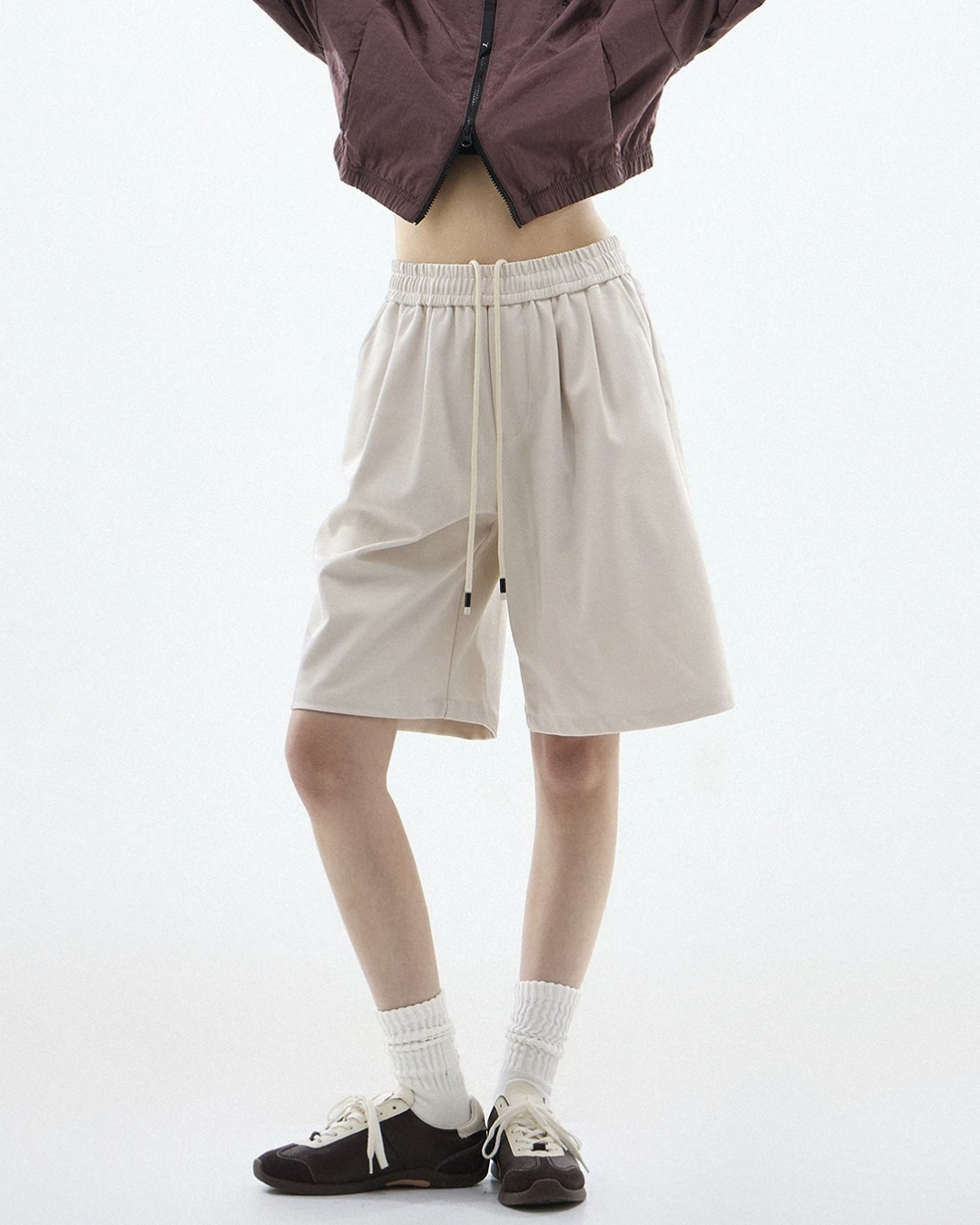 Drawstring Loose Fit Sport Shorts
