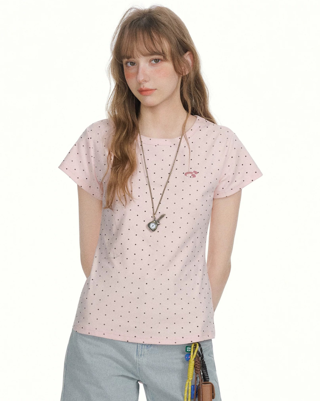 Mini Dot Logo Embroidery Tee