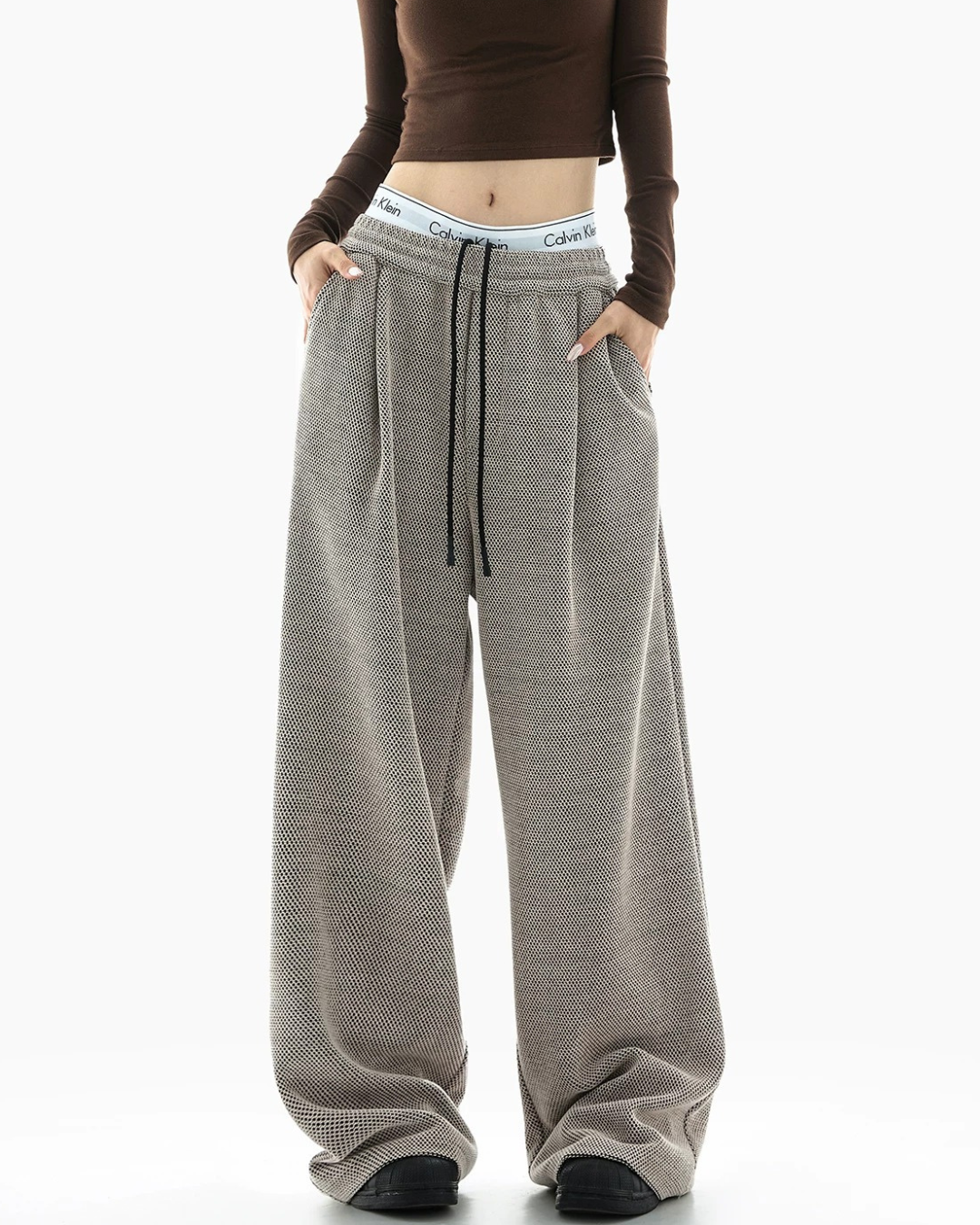 Melange Mesh Sweatpants