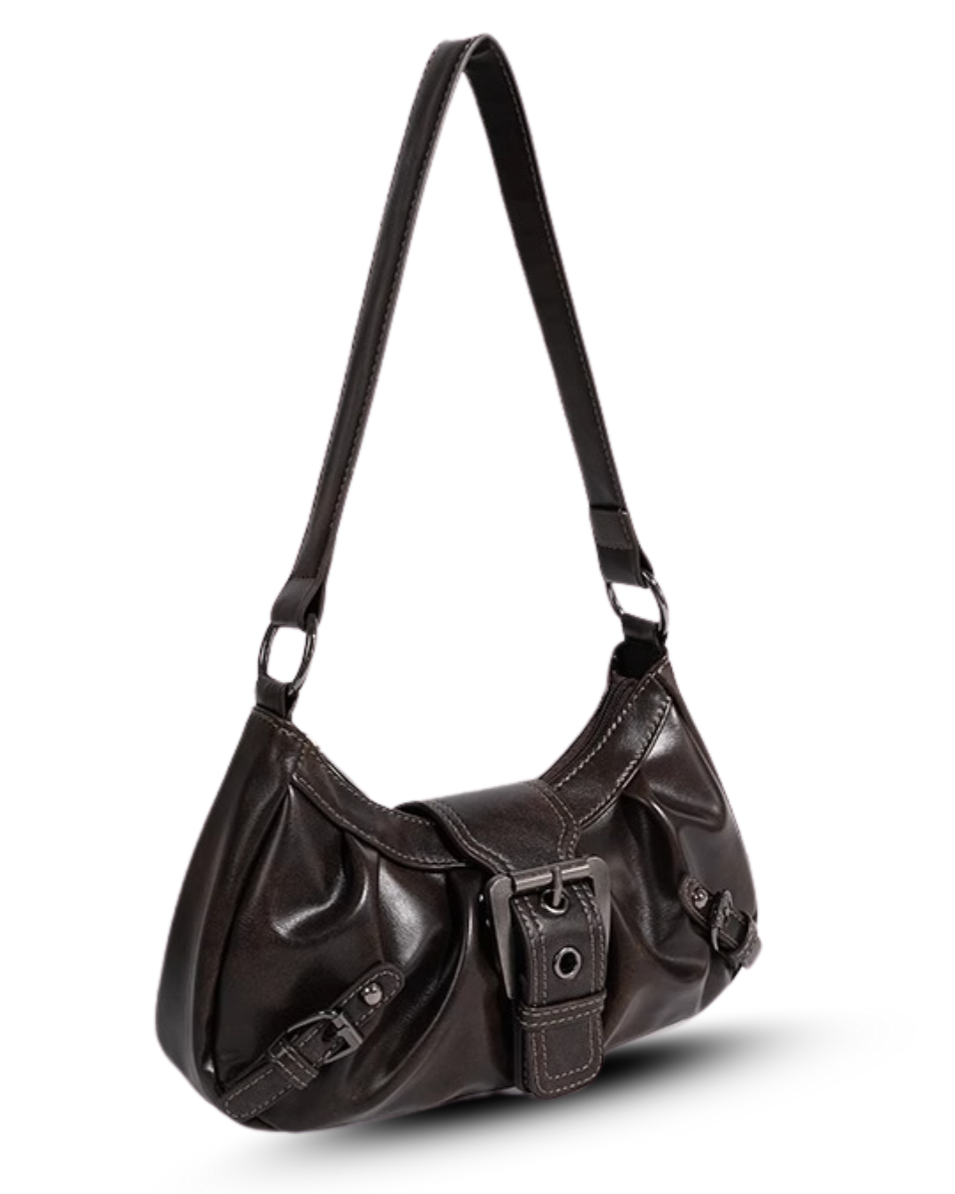 Vegan Leather Belt Handbag