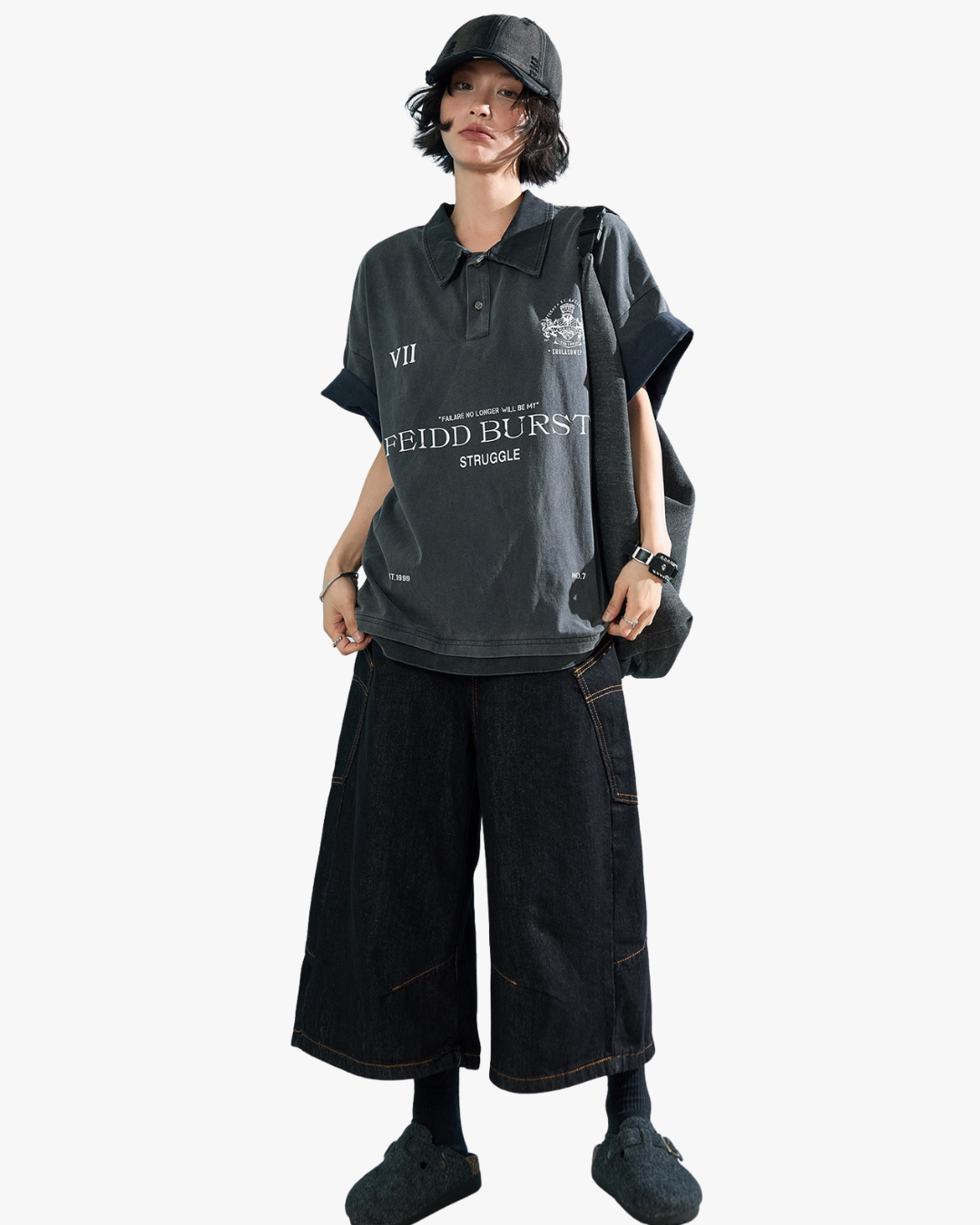 Struggle Graphic Oversized Polo