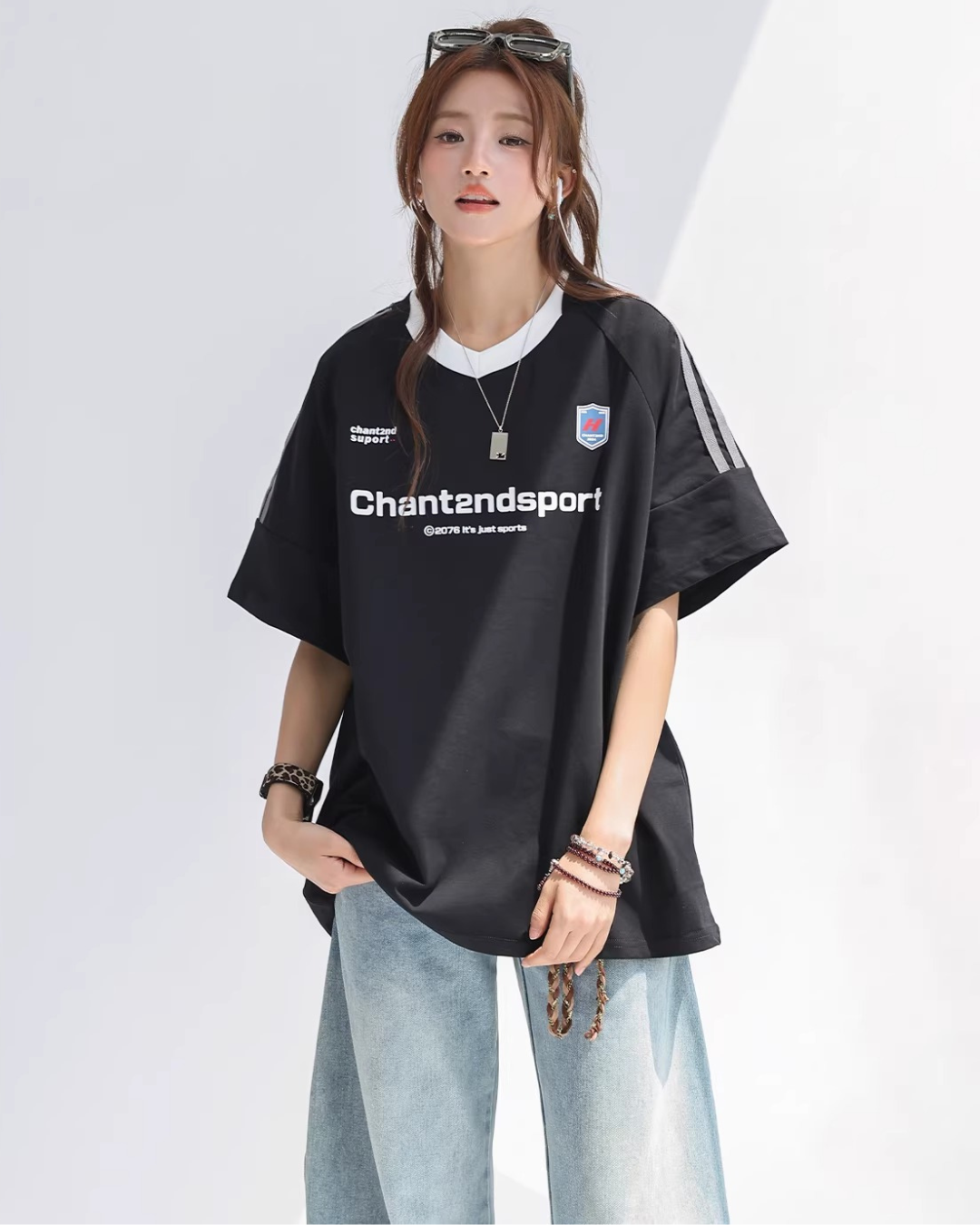 Sport V-neck Soccer Tee