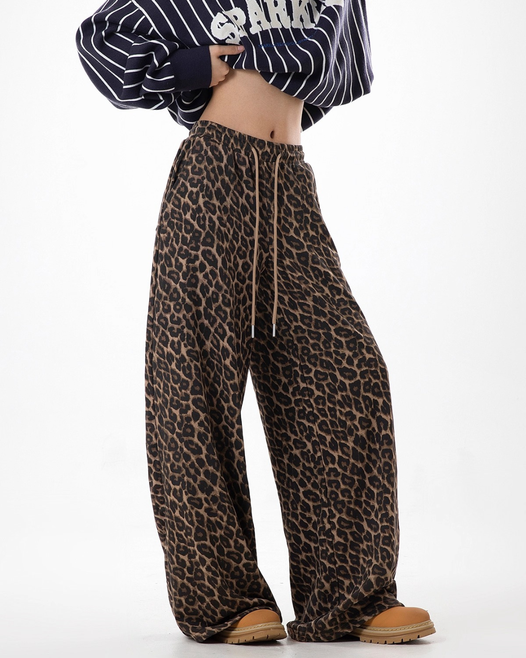 Bold Leopard Baggy Trousers