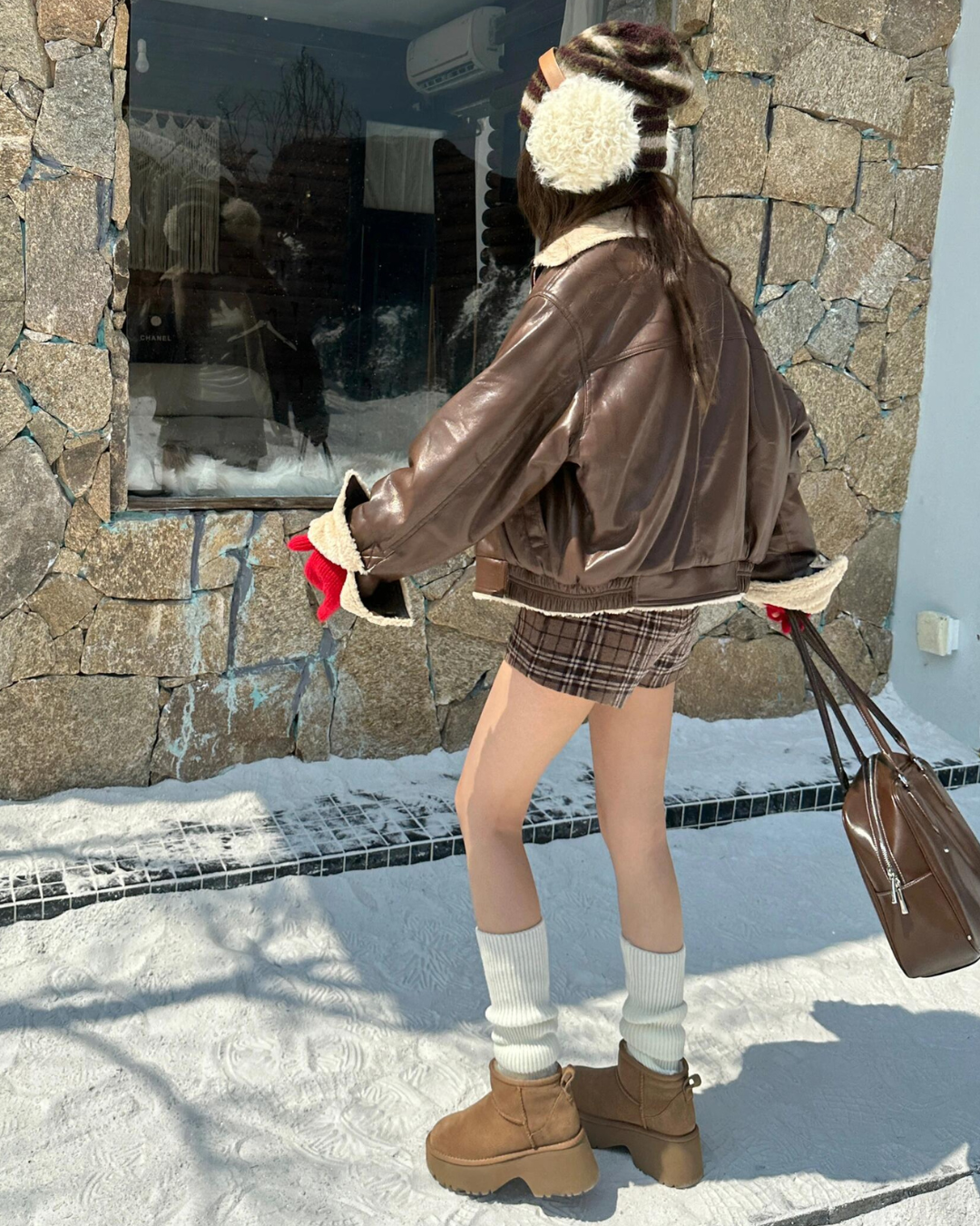 Thick-soled Mouton Short Boots