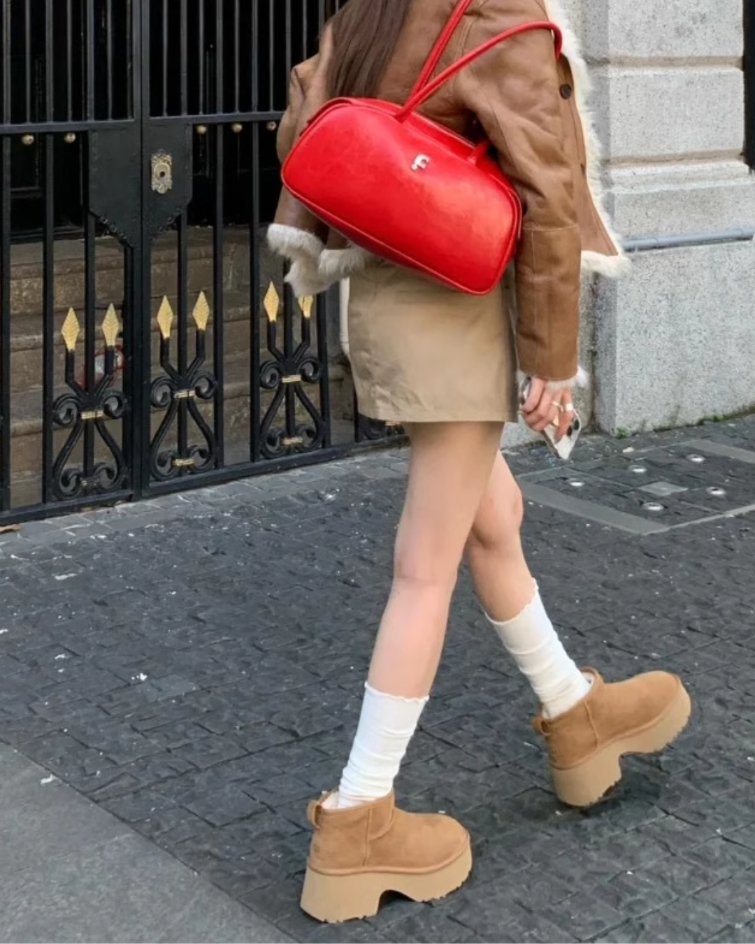 Thick-soled Mouton Short Boots