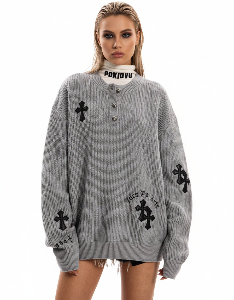 Pixel Art Skeleton Oversized Sweat