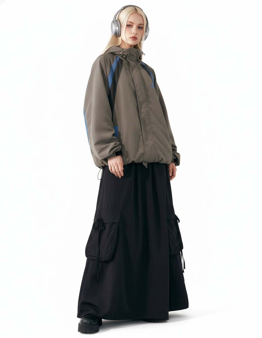 Color Block Track Jacket